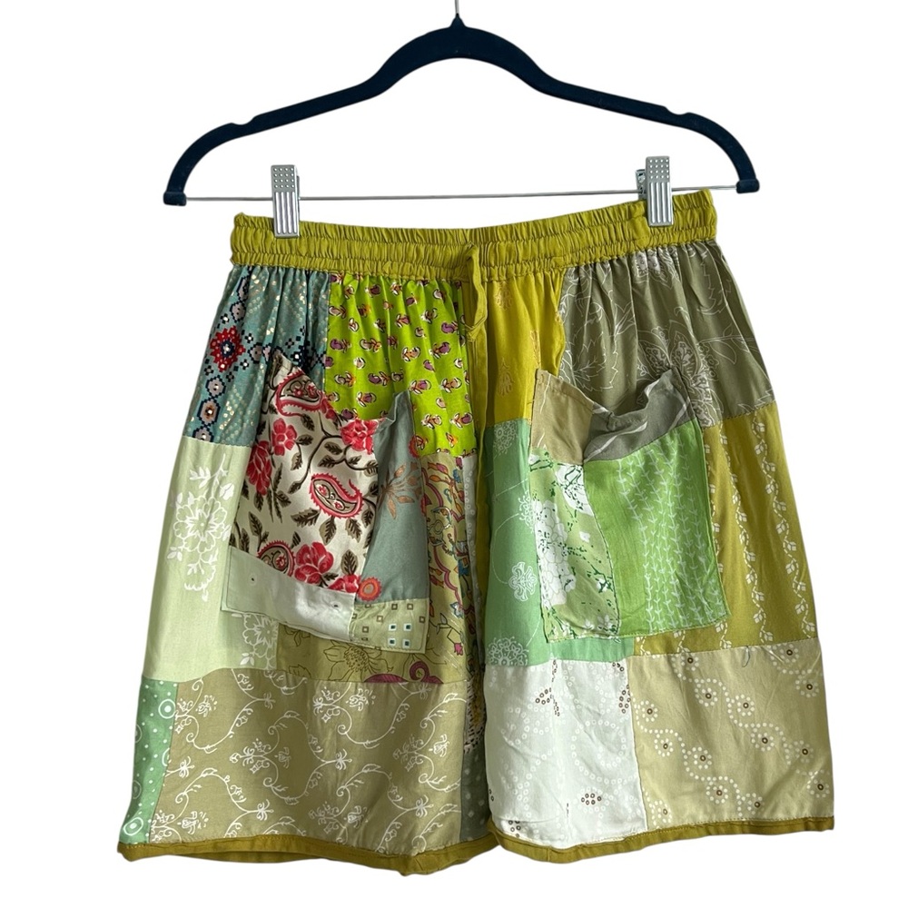 Vintage Patchwork Boho Shorts - image 1
